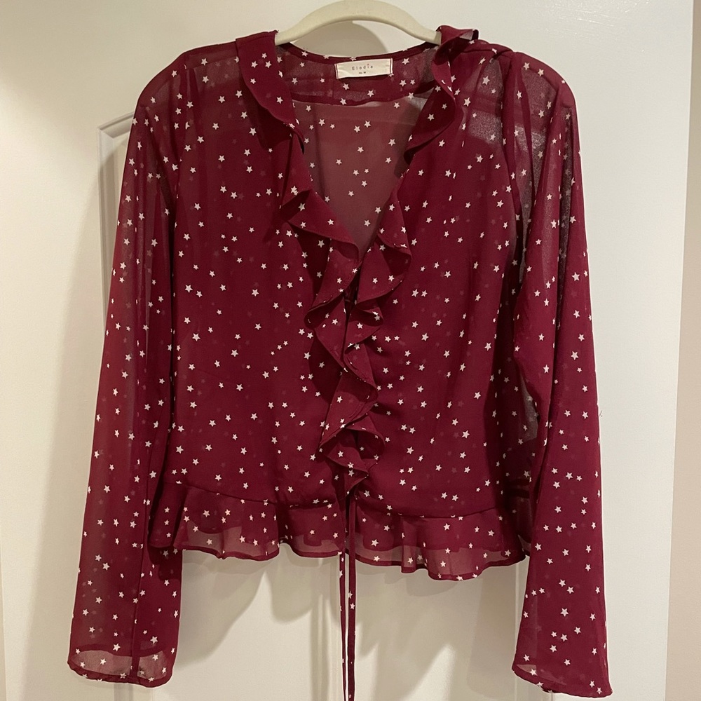 Elodie sheer star blouse